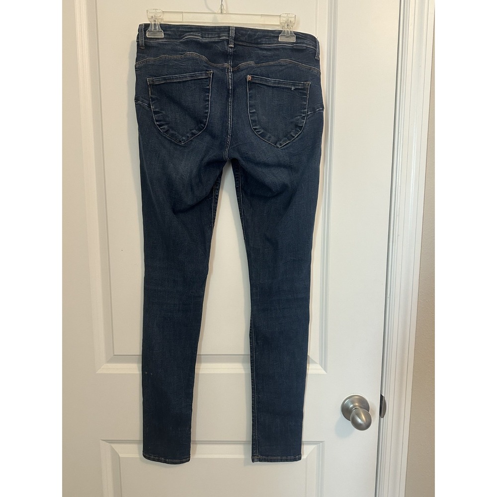 H&M Women's Low Waist Jeggings 29 x 32 Blue Denim Skinny Casual Streetwear - Picture 2 of 4